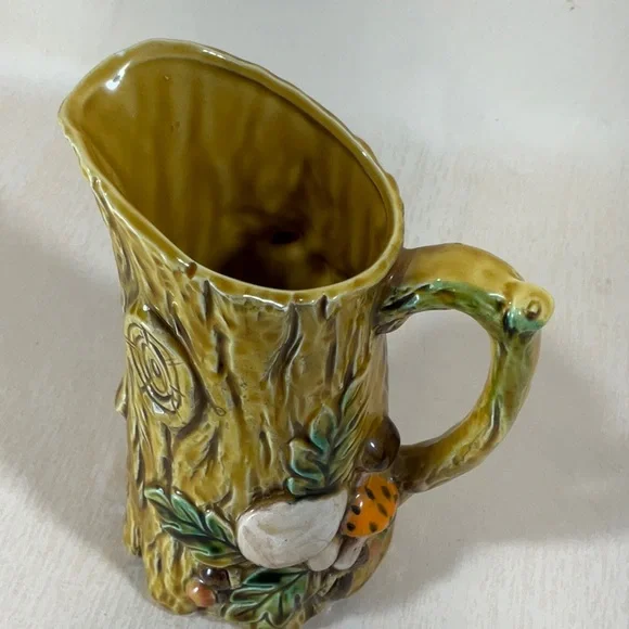 Rustic Yellow Tree Trunk Pitcher - Picture 14 of 15